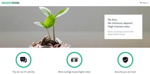 capture d'écran de l'appli argentbank