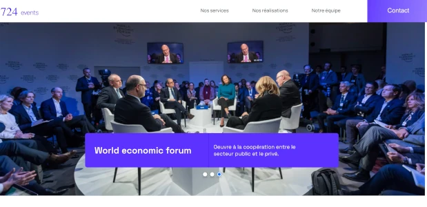 capture d'écran du site d'Events427