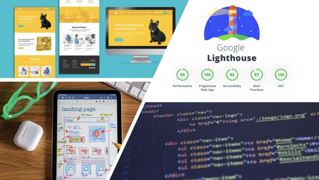 bannières avec les différentes prestations