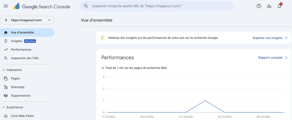 capture ecran google analytics