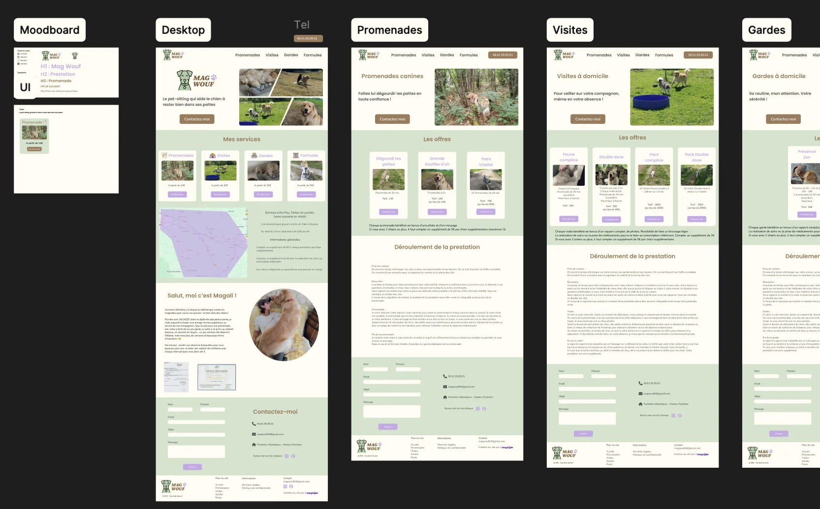 extrait des maquettes du site Magwouf